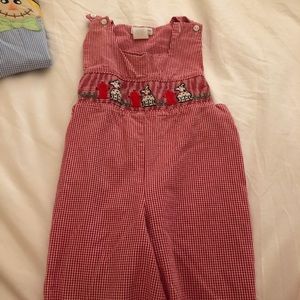 Adorable smocked Dalmatian longall